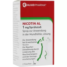 NICOTIN AL 1 mg/Sprühstoß Spray z.Anw.i.d.Mundhö., 2 St