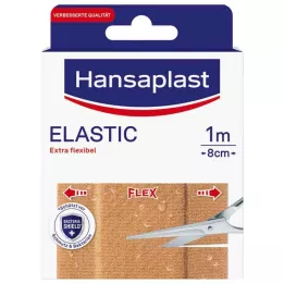 HANSAPLAST Elastic Pflaster 8 cmx1 m, 1 St