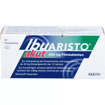 IBUARISTO akut 400 mg Filmtabletten, 20 St