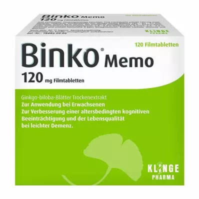 Binko Memo 120 mg Filmtabletten, 120 St Binko Memo 120 mg Filmtabletten, 120 St