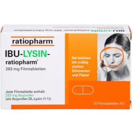 IBU-LYSIN-ratiopharm 293 mg Filmtabletten, 10 St