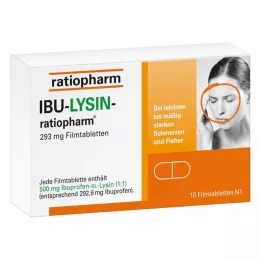 IBU-LYSIN-ratiopharm 293 mg Filmtabletten, 10 St