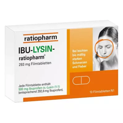 IBU-LYSIN-ratiopharm 293 mg Filmtabletten, 10 St