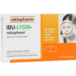 IBU-LYSIN-ratiopharm 293 mg Filmtabletten, 20 St