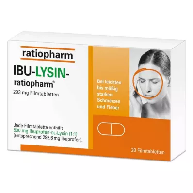 IBU-LYSIN-ratiopharm 293 mg Filmtabletten, 20 St