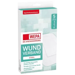 WEPA Wundverband 8x15 cm steril, 5 St