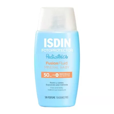 Isdin Fotoprotector Pediatrics Fusion Fluid Mineral Baby SPF 50, 50 ml Isdin Fotoprotector Pediatrics Fusion Fluid Mineral Baby SPF 50, 50 ml