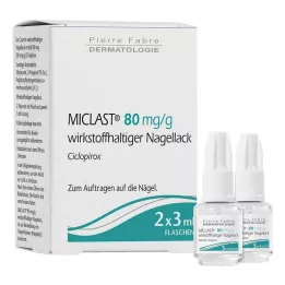 MICLAST 80 mg/g wirkstoffhaltiger Nagellack, 2X3 ml