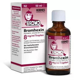 BROMHEXIN Hermes Arzneimittel 8 mg/ml Tropfen, 50 ml
