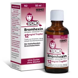 BROMHEXIN Hermes Arzneimittel 12 mg/ml Tropfen, 50 ml