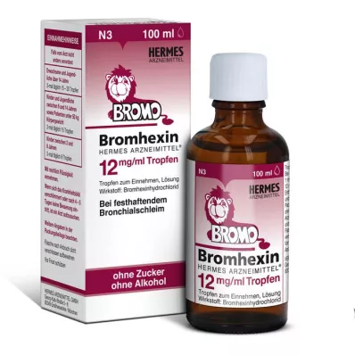 BROMHEXIN Hermes Arzneimittel 12 mg/ml Tropfen, 100 ml