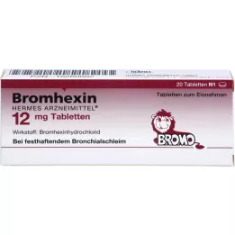 BROMHEXIN Hermes Arzneimittel 12 mg Tabletten, 20 St