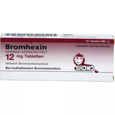 BROMHEXIN Hermes Arzneimittel 12 mg Tabletten, 50 St