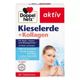 DOPPELHERZ Kieselerde+Kollagen Tabletten, 30 St