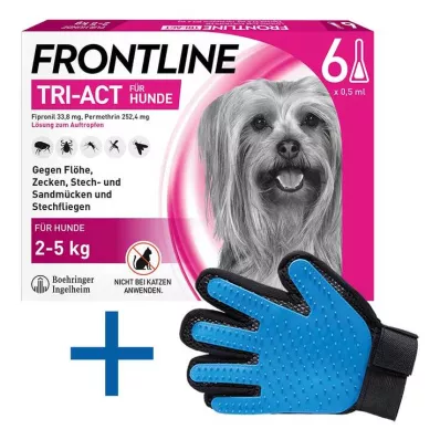 FRONTLINE Tri-Act Lsg.z.Auftropfen f.Hunde 2-5 kg, 6 St