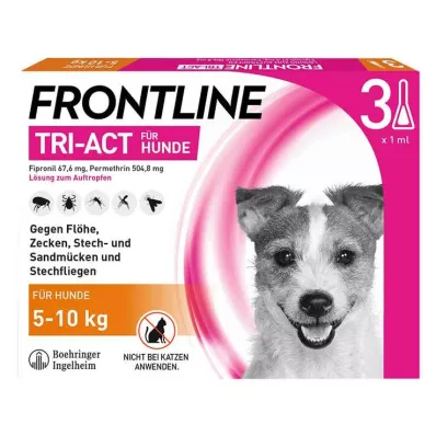 FRONTLINE Tri-Act Lsg.z.Auftropfen f.Hunde 5-10 kg, 3 St
