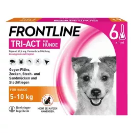 FRONTLINE Tri-Act Lsg.z.Auftropfen f.Hunde 5-10 kg, 6 St