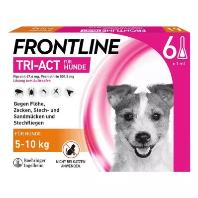 FRONTLINE Tri-Act Lsg.z.Auftropfen f.Hunde 5-10 kg, 6 St FRONTLINE Tri-Act Lsg.z.Auftropfen f.Hunde 5-10 kg, 6 St