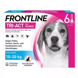 FRONTLINE Tri-Act Lsg.z.Auftropfen f.Hunde 10-20kg, 6 St