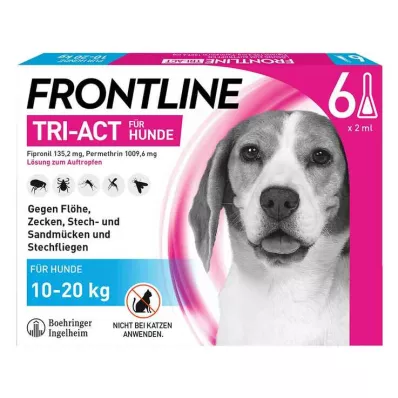 FRONTLINE Tri-Act Lsg.z.Auftropfen f.Hunde 10-20kg, 6 St FRONTLINE Tri-Act Lsg.z.Auftropfen f.Hunde 10-20kg, 6 St