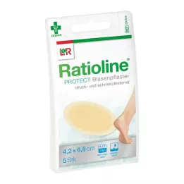 RATIOLINE protect Blasenpflaster 4,2x6,8 cm, 5 St