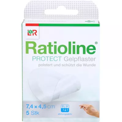 RATIOLINE protect Gelpflaster 4,5x7,4 cm, 5 St