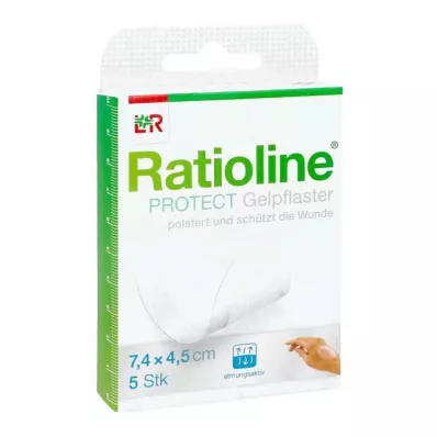 Ratioline Protect Gelpflaster 4,5x7,4 Cm (5 stk) Ratioline Protect Gelpflaster 4,5x7,4 Cm (5 stk)