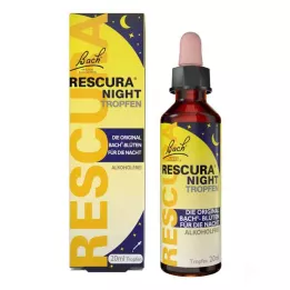 BACHBLÜTEN Original Rescura Night Tropfen alk.frei, 20 ml