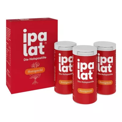 Ipalat Halspastillen honigmild ohne Menthol zuckerfrei , 120 St