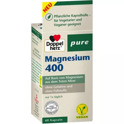 DOPPELHERZ Magnesium 400 pure Kapseln, 60 St