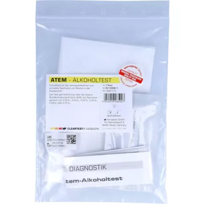 CLEARTEST Atem-Alkoholtest, 1 St