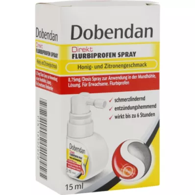 DOBENDAN Direkt Flurbiprofen Spray Honig &amp; Zitrone, 15 ml