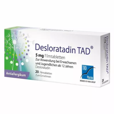 DESLORATADIN TAD 5 mg Filmtabletten, 20 St