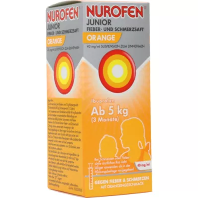 NUROFEN Junior Fieber-u.Schmerzsaft Oran.40 mg/ml, 100 ml