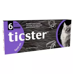 TICSTER Spot-on Lsg.z.Auftropf.f.Katzen 4-8 kg, 6X0.8 ml