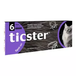 TICSTER Spot-on Lsg.z.Auftropf.f.Katzen 4-8 kg, 6X0.8 ml