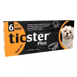 TICSTER Plus Spot-on Lsg.z.Auftropf.f.Hund 4-10kg, 6X1.2 ml
