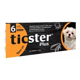 Ticster Plus Spot-on Lösung zum Auftropfen für Hunde 4-10kg (6x1.2 ml)