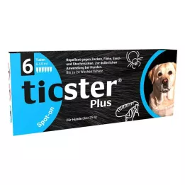 TICSTER Plus Spot-on Lsg.z.Auftropf.f.Hund üb.25kg, 6X4.8 ml