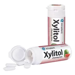 MIRADENT Xylitol Chewing Gum Wassermelone, 30 St
