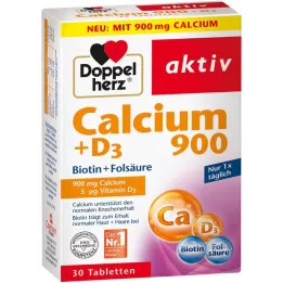 DOPPELHERZ Calcium 900+D3 Tabletten, 30 St