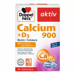 DOPPELHERZ Calcium 900+D3 Tabletten, 30 St
