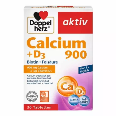 Doppelherz Calcium 900 + D3 Tabletten, 30 St