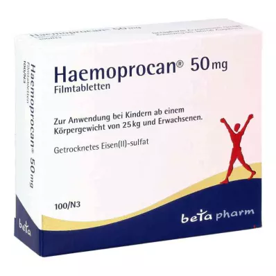 Haemoprocan 50 mg Filmtabletten (100 stk)