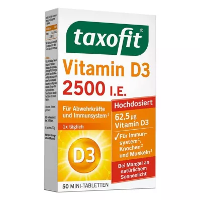 Taxofit Vitamin D3 2500 I.E. Tabletten, 50 St Taxofit Vitamin D3 2500 I.E. Tabletten, 50 St