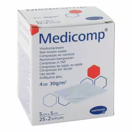 Medicomp Vlieskomp.steril 5x5 cm 4lagig, 25X2 St