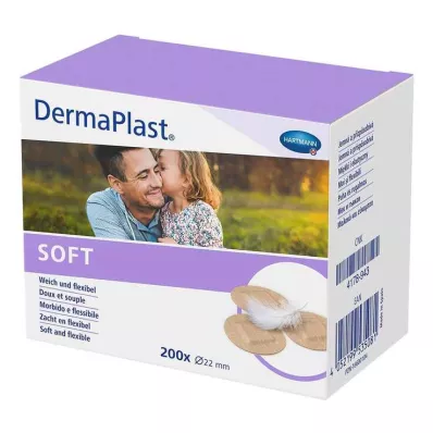DERMAPLAST SOFT Spots Pflaster rund 22 mm, 200 St