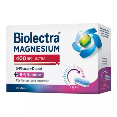 Biolectra Magnesium 400 mg ultra 3-Phasen-Depot, 30 St Biolectra Magnesium 400 mg ultra 3-Phasen-Depot, 30 St