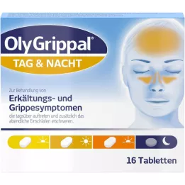 OLYGRIPPAL Tag &amp; Nacht 500 mg/60 mg Tabletten, 16 St