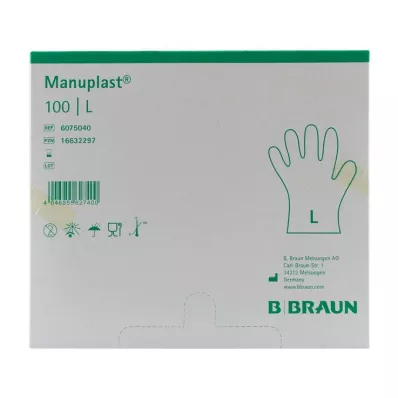 Manuplast Einmal Handschuhe PE Größe L, 100 St